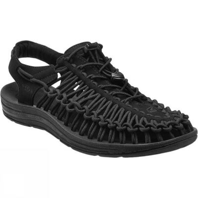 Sandalias Keen Uneek Round Cord Hombre - Negras - Chile EBJ207461